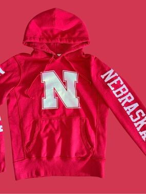 Tailgate x AE Vintage Inspired Nebraska Corn Huskers Hoodie Sweatshirt Size XS